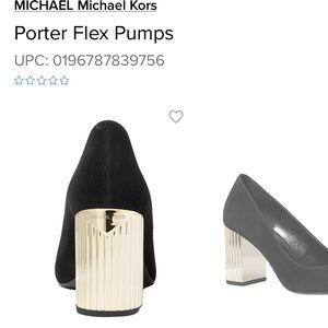 Michael Kors Black and Gold Heels Worn Once